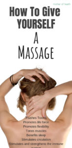 how to give yourself a massage