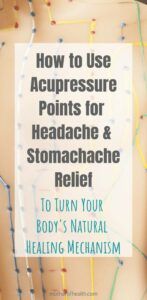 Acupressure for headache