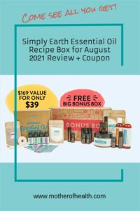 simply earth essential oil recipe box