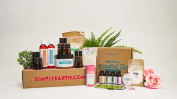 simply earth essential oil recipe box for January
