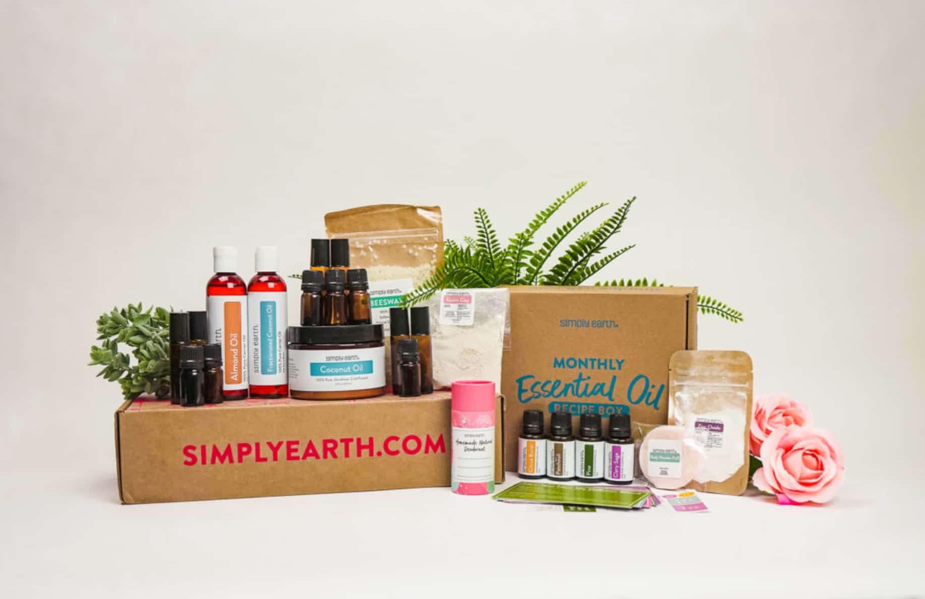 simply earth essential oil recipe box for January