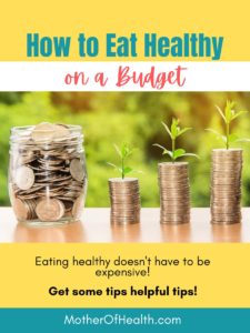 how to eat healthy on a budget Pinterest pin
