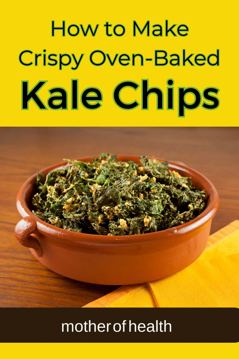 crispy oven baked kale chips