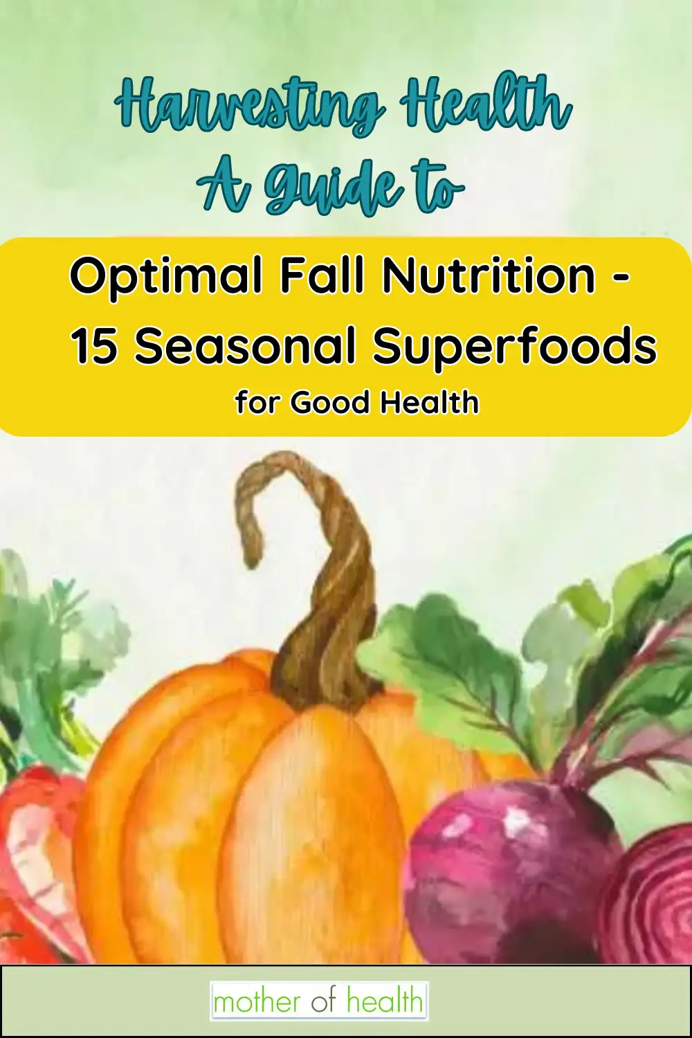 fall nutrition Pinterest pin