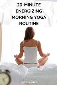 morning yoga routine (pin image)