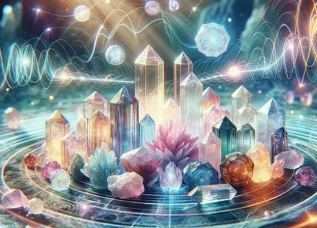 crystals vibrating image